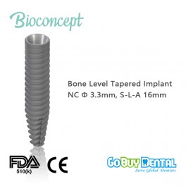Bioconcept Straumann Compatible Tapered Bone Level Implant NC, Ø3.3mm, L16mm(115050)